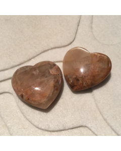 Peach Moonstone  Heart IEC120