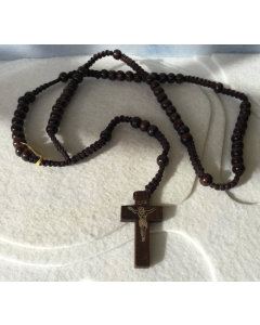 Rosary  Beads (Brown Wood) YD29