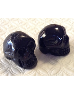 Black Tourmaline Skull CC177
