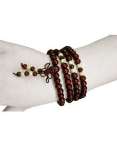 Rosewood colour mala bead necklace BD045