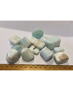Caribbean Blue Calcite Tumbled Stones BI16