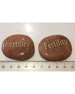 Peach Moonstone Fertility Word Stone CC331