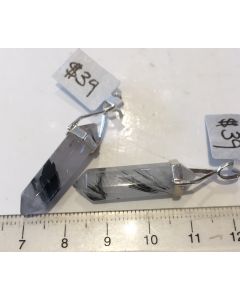Tourmalinated Quartz Small Pendant CC344