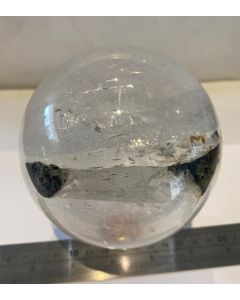 Epidote in quartz Sphere CC519