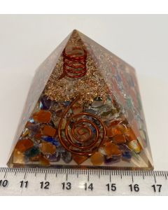 Orgonite Multi Stones Pyramid CH41
