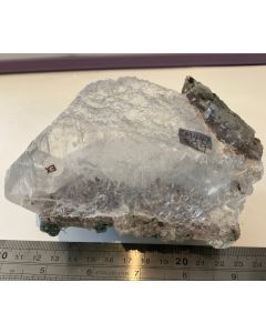 Selenite on Pale Amethyst CM447