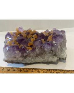 Amethyst Cluster with Calcite CW660