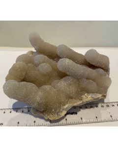 Coral Quartz on Chalcedony Stalactites FL124