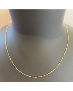 Gold Chain 1.3mm by 45cm GM02