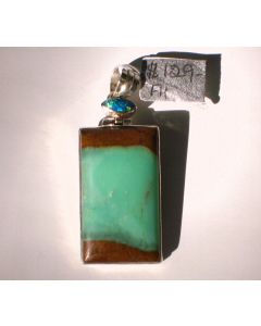 Chrysoprase and Opal Pendant P334