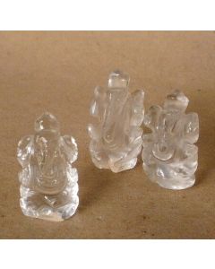 Mini Clear Quartz Ganesha E589