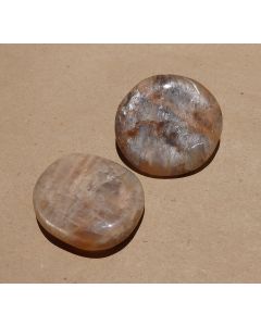 Peach Moonstone Flat Stone E965