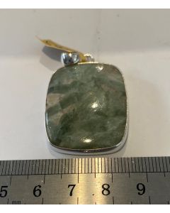 Green Apophyllite,Stilbite, Pendent PJ255
