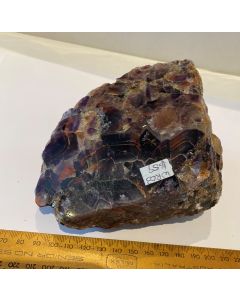Chevron Amethyst with Red Hematite WR03