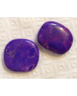 Purple Howlite Flat Stone MBE214