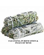 SMUDGE STICK - White Sage and Rosemary 10cm