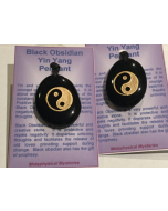 Black Obsidian Yin Yang Pendant IEC178