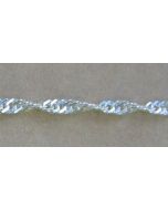 Twist - 50cm Sterling Silver Chains
