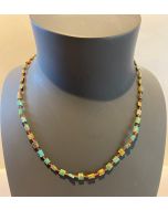 Turquoise and Garnet Necklace AA10A