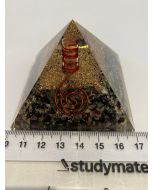 Multi Colour Tourmaline Orgonite Pyramid CH38