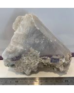 Selenite on Pale Amethyst CM446