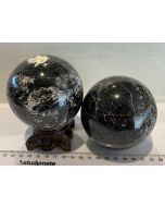 Black Tourmaline  and Quartz Sphere CW402
