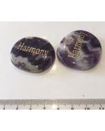 Chevron Amethyst "Harmony" Word Stone E868