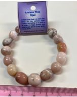 Pink Opal Tumble Tumbled Stone Bracelet IEC512