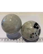 Moonstone with Aquamarine Sphere KK707