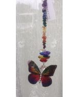 Chakra Butterfly with Crystals N256CSC
