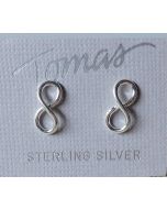 Sterling Silver Infinity Earrings TSJ-P1463