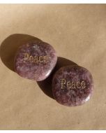 Peace Lepidolite Word Stone Q359