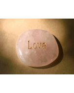 Rose Quartz "Love" Word Stone E250