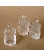 Mini Clear Quartz Ganesha E589