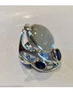 Moonstone and Iolite Ring SJ16A