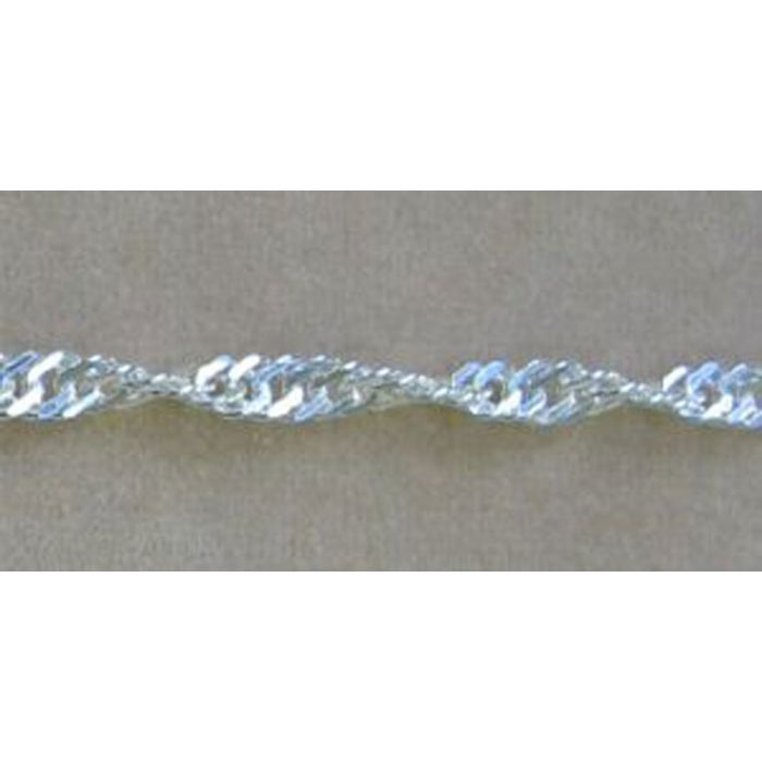 Twist - 50cm Sterling Silver Chains