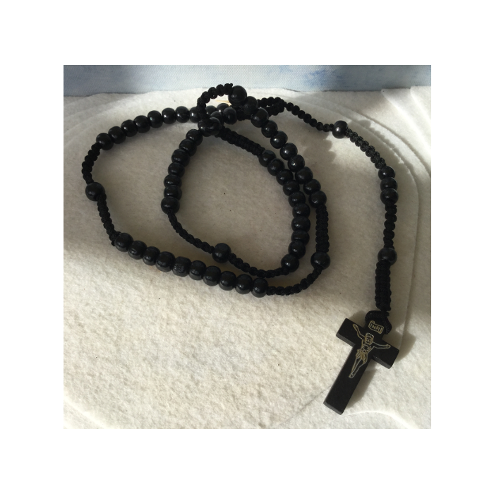 Rosary  Beads (Black Wood) YD28