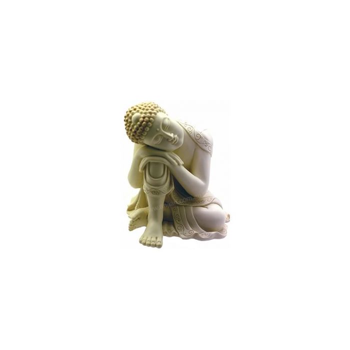 Buddha Statue - Leaning on one knee sleeping - "Peace"