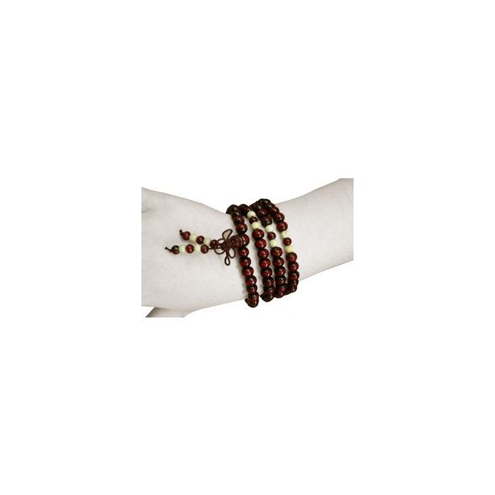 Rosewood colour mala bead necklace BD045