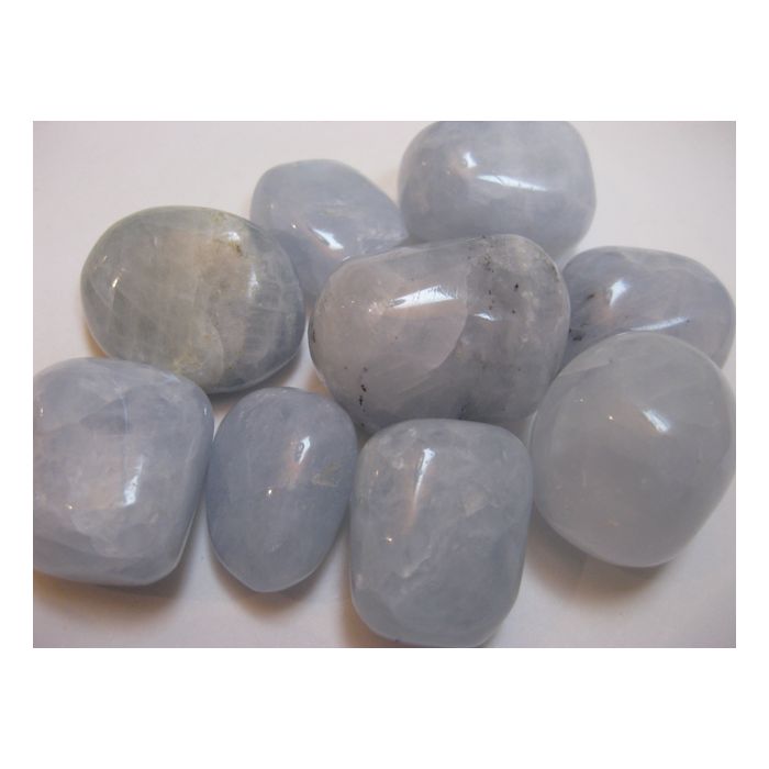 calcite blue tumbled stone