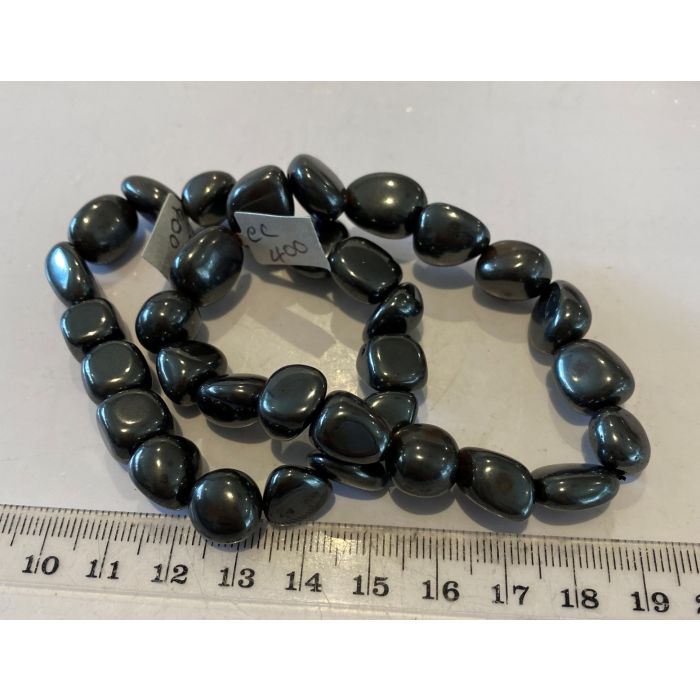 Hematite Tumbled Stone Bracelet CC400