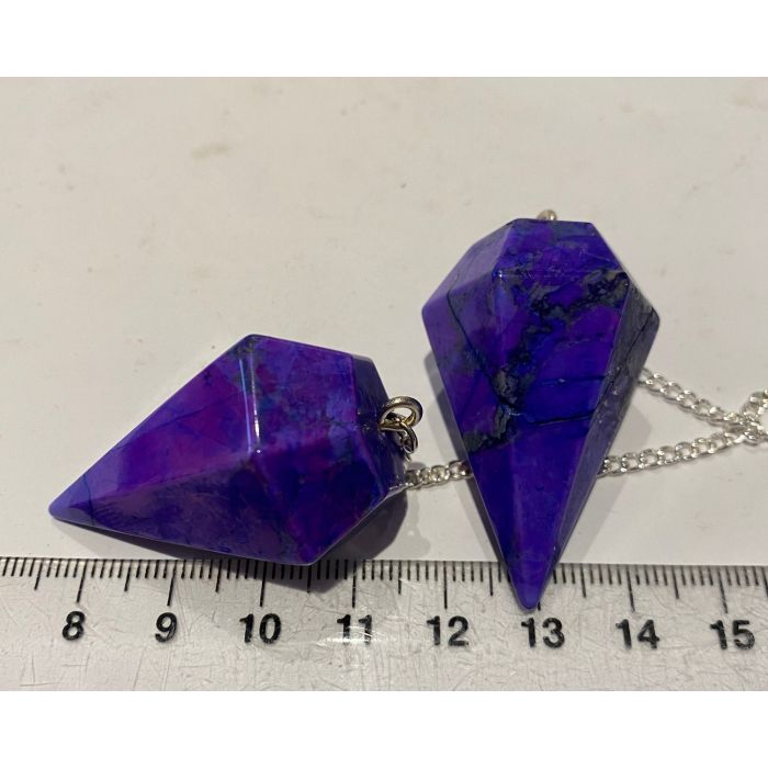 Purple Howlite Pendulum CC474