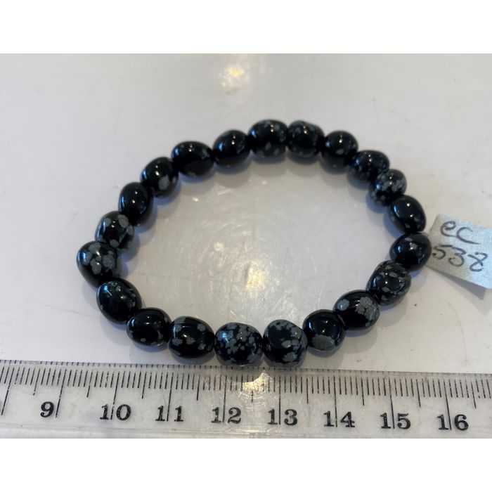 Snowflake Obsidian Bracelet CC538