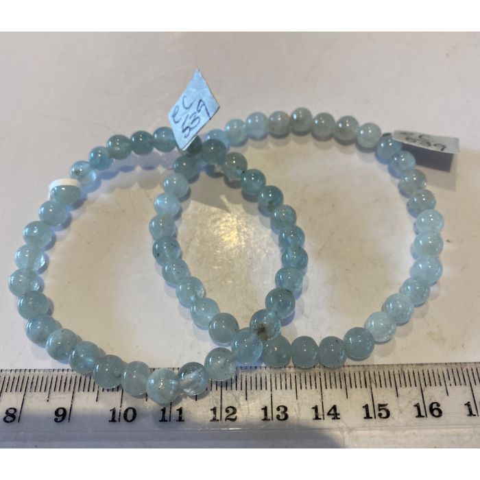  Aquamarine Bracelet 6MM CC539