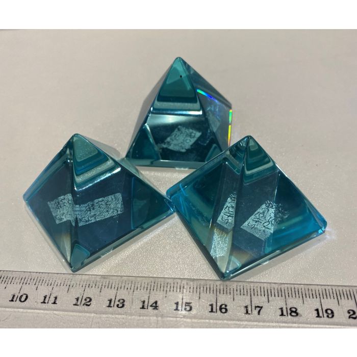 Light Blue Obsidian Pyramid CC542