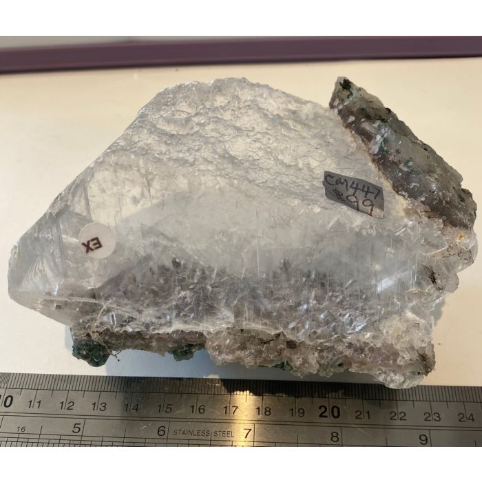 Selenite on Pale Amethyst CM447