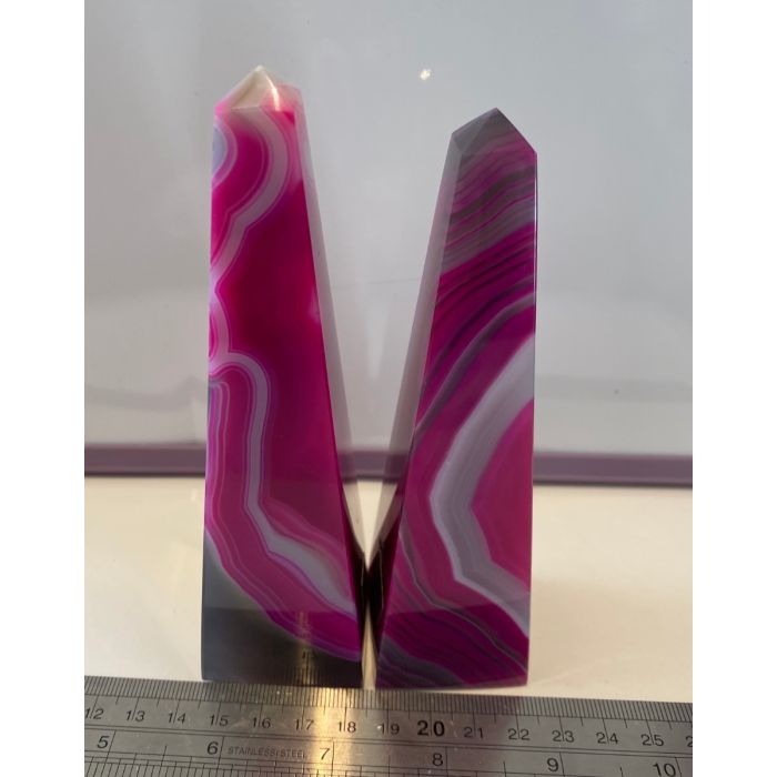 Pink Agate Obelisk CM502