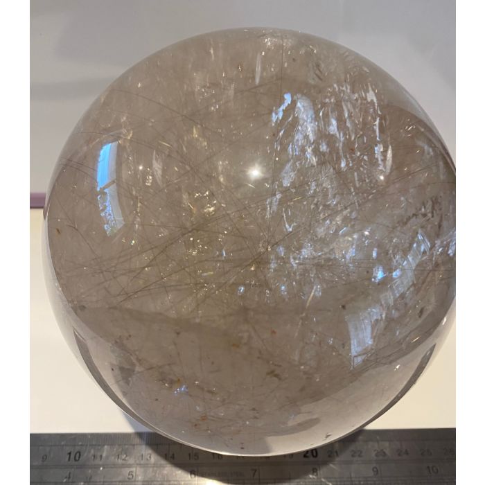  Rutile Smoky Quartz Sphere CM104