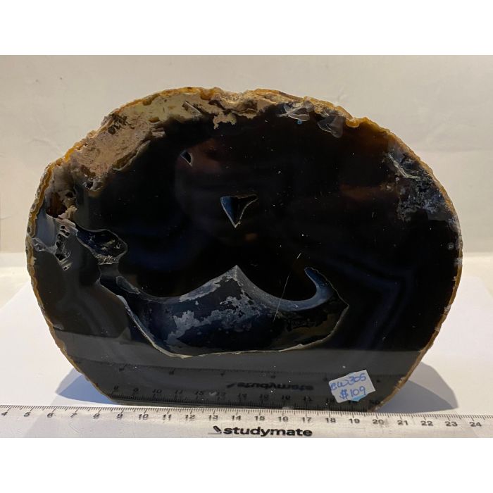 Black Agate Geode CW305