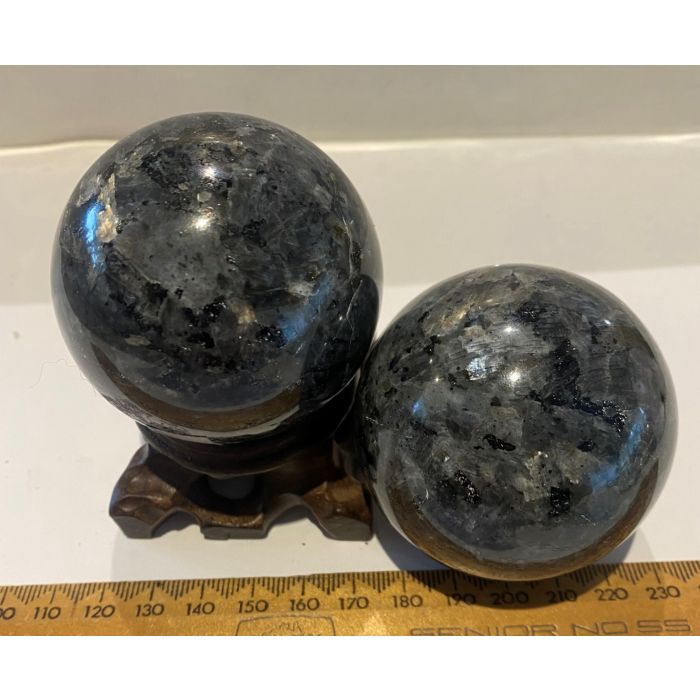 Lavikite or Black Moonstone Sphere CW637